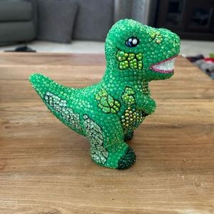 Custom bling green dinosaur.